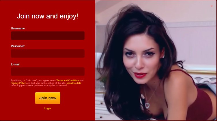 Screenshot Livejasmin Registration