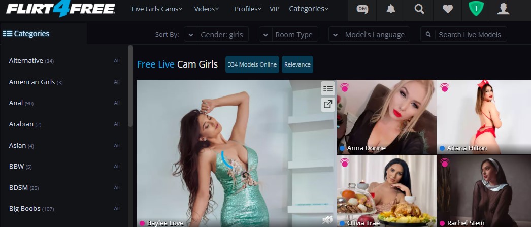 Flirt4Free With Cam Girls