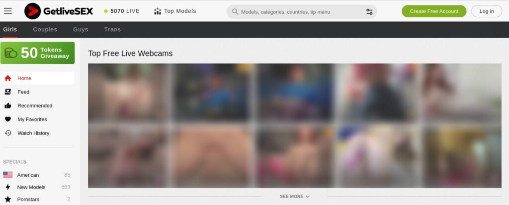 WebSites Similar to Get Live Sex