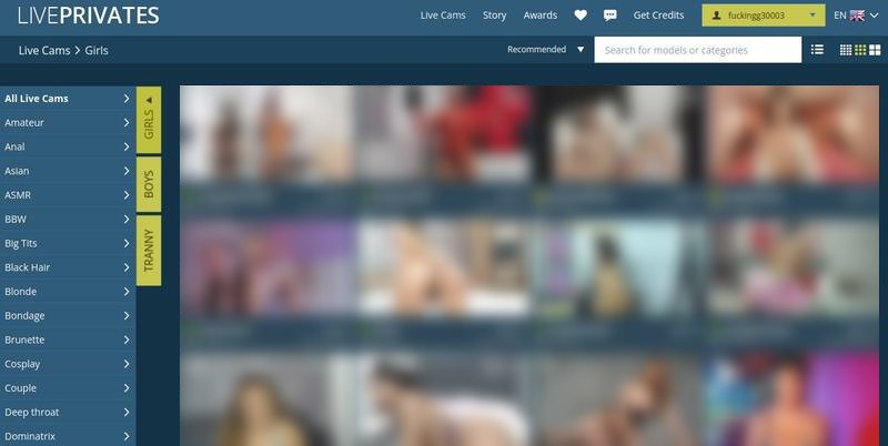 WebSites Similar to Liveprivates