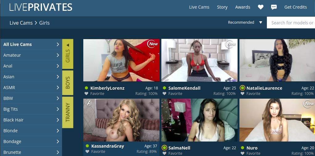 LivePrivates Cam Site